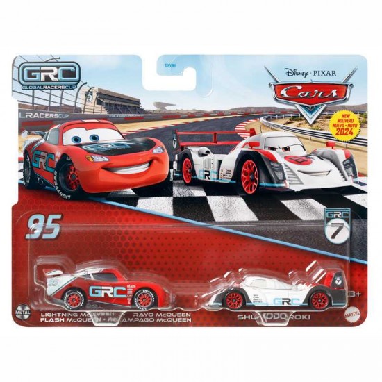 Mattel Cars Αυτοκινητάκια A25 - Lightning McQueen & Shu Todoroki
