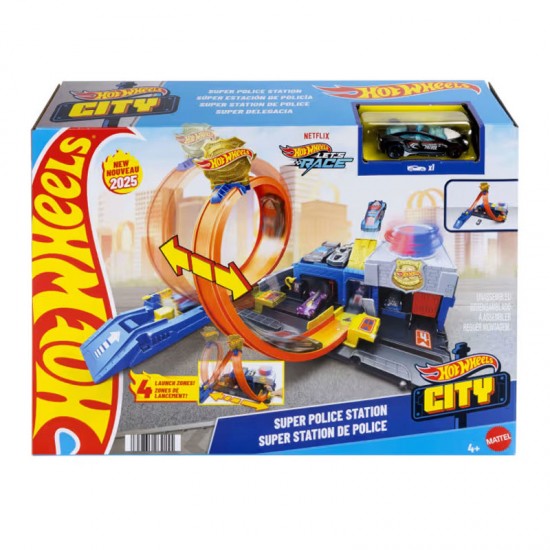Mattel Hot Wheels City Super Αστυνομικό Τμήμα JBM71 Mattel Hot Wheels City Super Αστυνομικό Τμήμα JBM71