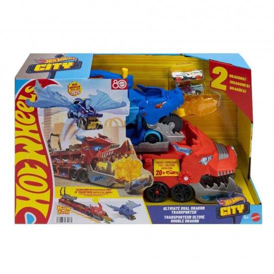 Mattel Hot Wheels City Ultimate Dual Dragon Transporter JBM72