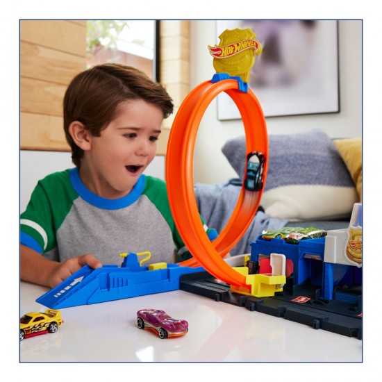 Mattel Hot Wheels City Super Αστυνομικό Τμήμα JBM71 Mattel Hot Wheels City Super Αστυνομικό Τμήμα JBM71