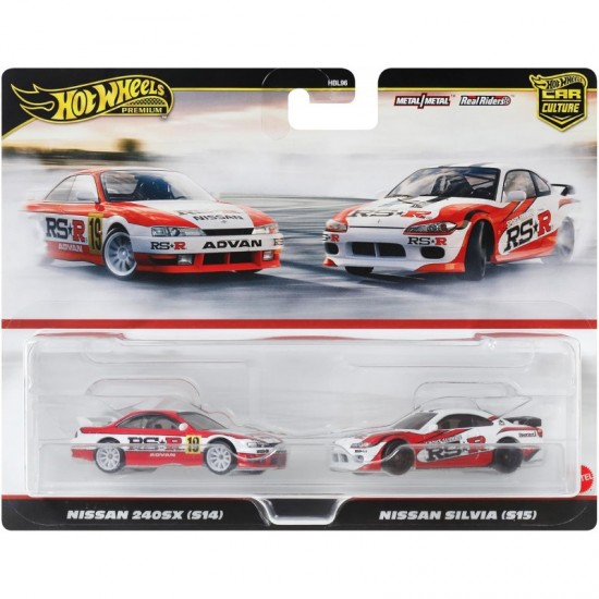 Mattel Hot Wheels Premium Nissan 240SX (S14) / Nissan Silvia (S15) 