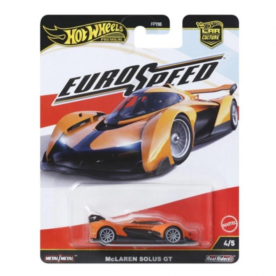 Mattel Hot Wheels Premium Car Culture: Euro Speed - McLaren Solus GT Vehicle JBK78 Mattel Hot Wheels Premium Car Culture: Euro Speed - McLaren Solus GT Vehicle JBK78