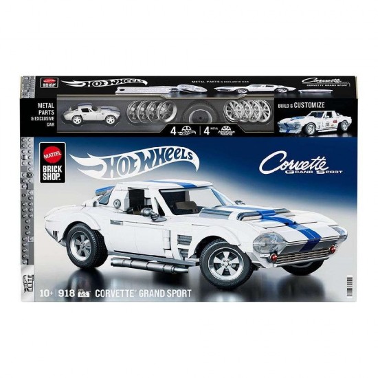 Mattel Brick Shop Hot Wheels Elite Series Corvette Grand Sport 918τεμ. (JGR31)