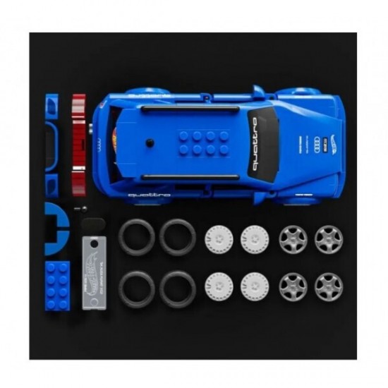 Mattel Brick Shop Hot Wheels Audi Avant RS2 Building Toy Kit (253 Pieces)