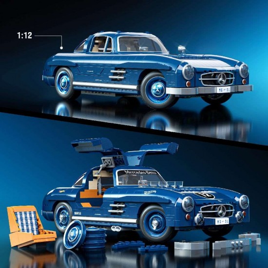 Mattel Brick Shop Hot Wheels Premium Series Mercedes-Benz 300 SL 1600τεμ. (HWW25)