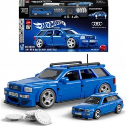 Mattel Brick Shop Hot Wheels Audi Avant RS2 Building Toy Kit (253 Pieces)