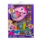 Mattel Polly Pocket Θήκη - Τσαντάκι Hedgehog Mom & Baby JBJ91 / GKJ63