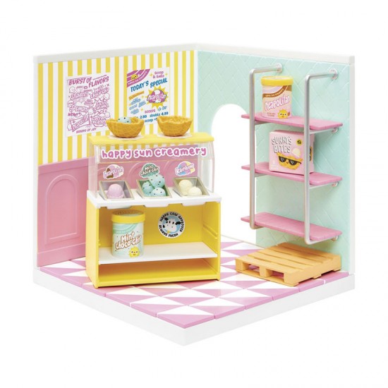 MGA Entertainment Miniverse™ - Make It Mini Spaces Starter Pack Ice Cream - Παγωτατζίδικο