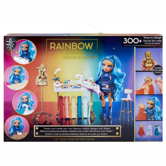 MGA Rainbow High Studio Ραπτικής με κούκλα Σχεδιάστρια Μόδας Skyler 587514EUC