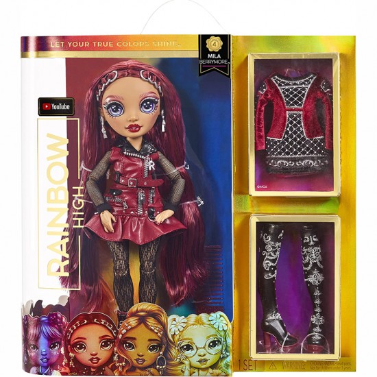 MGA Entertainment Rainbow High Κούκλα Mila Berrymore (Burgundy) 28cm