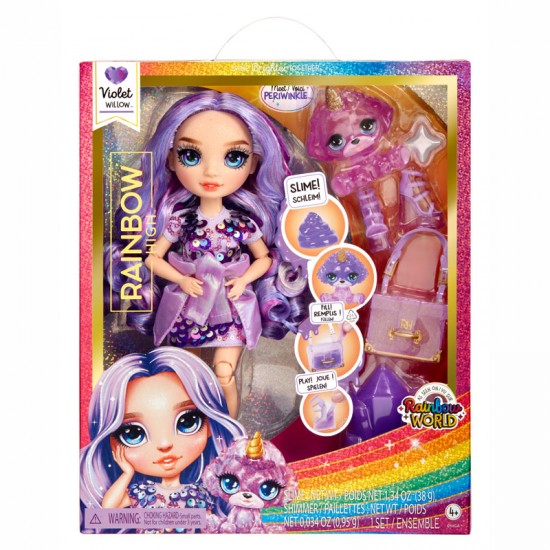 MGA Entertainment Kούκλα Rainbow High Κούκλα & Slime Violet (Purple) 28cm 120223EU