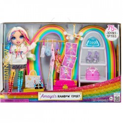 MGA Entertainment Rainbow High Amaya’s Rainbow Closet Playset 543183-EUC