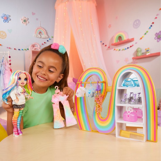 MGA Entertainment Rainbow High Amaya’s Rainbow Closet Playset 543183-EUC