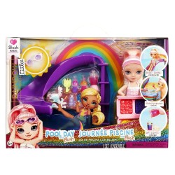 MGA Entertainment Rainbow High Littles Πισίνα με Κούκλα Blush Σετ Παιχνιδιού