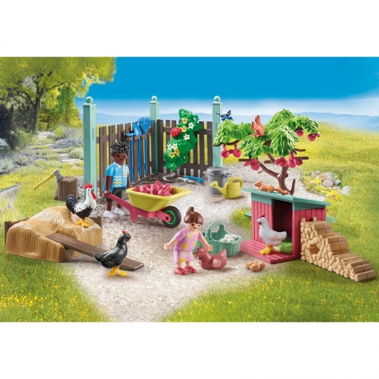 Playmobil My Life Κήπος Εξοχικού με Κοτέτσι 71510