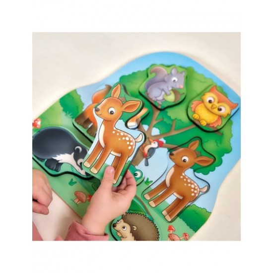 Orchard Toys Εκπαιδευτικό Ξύλινο Παζλ "Ζώα του Δάσους"