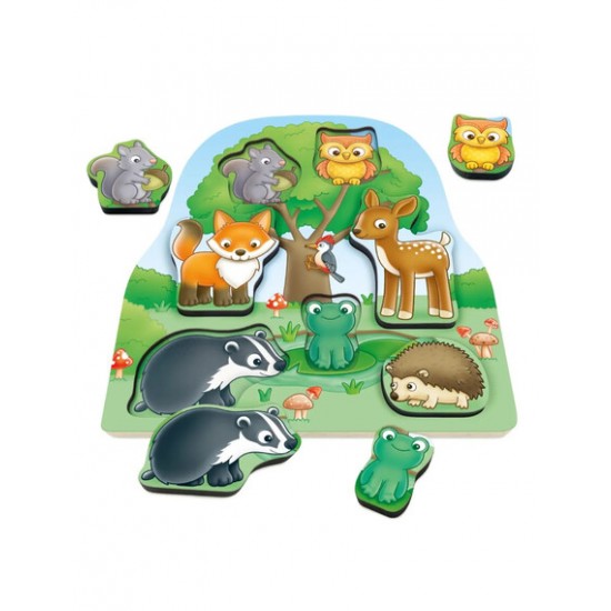 Orchard Toys Εκπαιδευτικό Ξύλινο Παζλ "Ζώα του Δάσους"