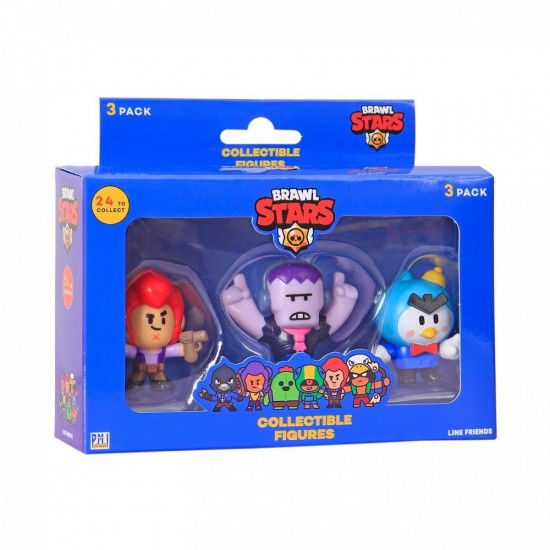 P.M.I Brawl Stars Collectible Fugire 3 Pack BRW2021