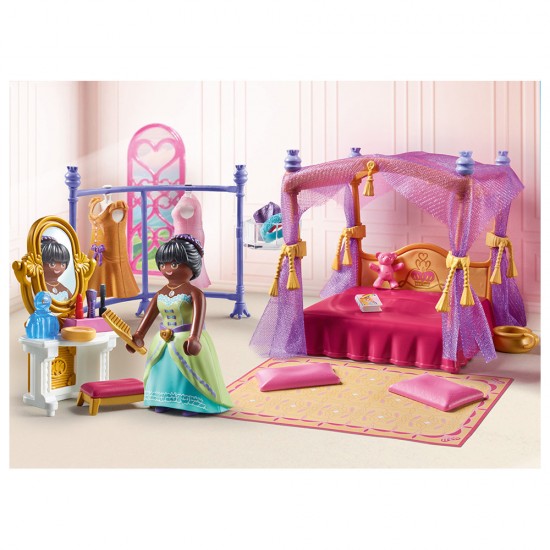 Playmobil Princess Βασιλικό Υπνοδωμάτιο Με Βεστιάριο 71847