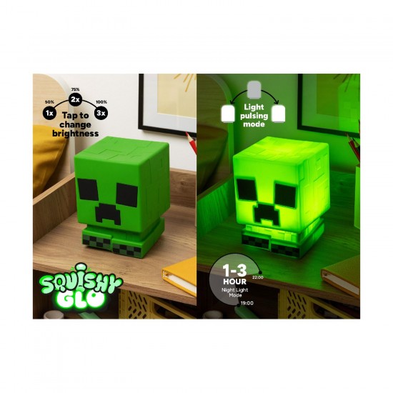 Paladone SquishyGlo: Minecraft - Creeper Silicone Light Rechargeable PP14710MCF Paladone SquishyGlo: Minecraft - Creeper Silicone Light Rechargeable PP14710MCF