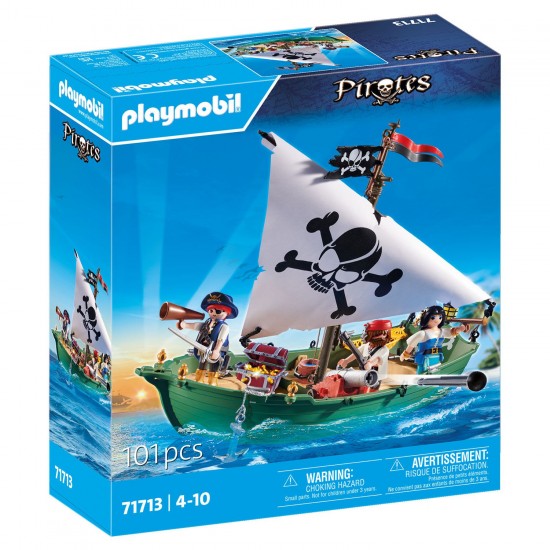 Playmobil Πειρατικό Πλοιάριο 71713