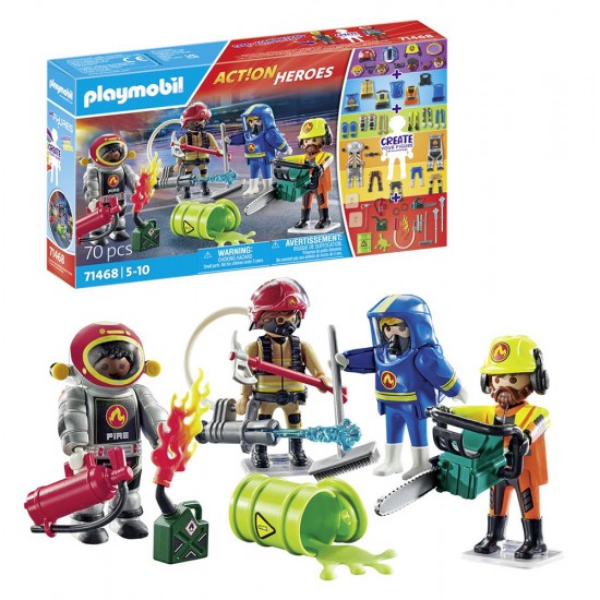 Playmobil Action Heroes My Figures: Επιχείρηση Πυροσβεστικής 71468