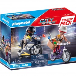 Playmobil Starter Pack Αστυνομική Καταδίωξη Ληστή Κοσμημάτων 71255