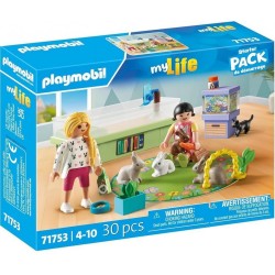 Playmobil My Life Starter Pack Παίζοντας Με Τα Κουνελάκια 71753