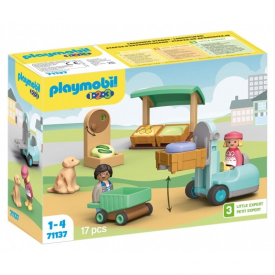 Playmobil Junior: Παγκος Βιολογικων Προϊοντων Και Κλαρκ  71691