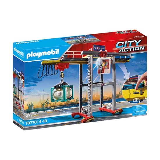 Playmobil Γερανογέφυρα φορτοεκφόρτωσης container 70770