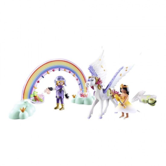 Playmobil Princess Magic Πήγασος και Πριγκίπισσες Του Ουράνιου Τόξου 71361