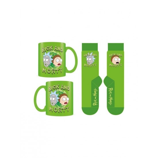 Pyramid Rick And Morty Mug &amp; Sock Set (GP86923)