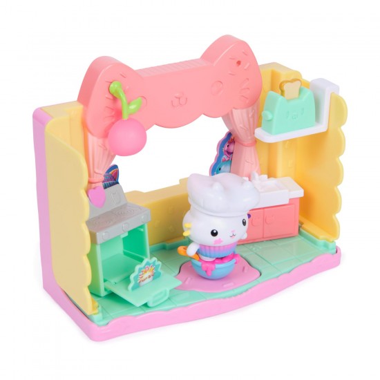 Spin Master Gabby's Dollhouse Movie: 'Cakey's' Sprinkle - Cake-Static Kitchen Playset 6074281