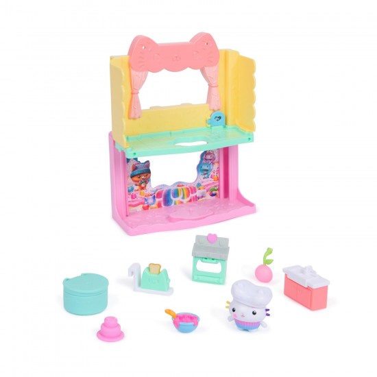 Spin Master Gabby's Dollhouse Movie: 'Cakey's' Sprinkle - Cake-Static Kitchen Playset 6074281