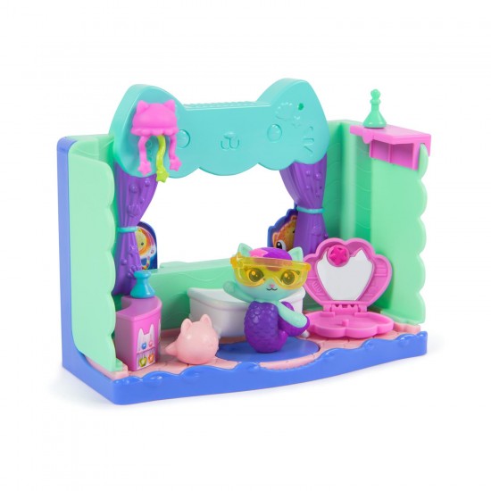 Spin Master Gabby's Dollhouse Movie: 'MerCat's' Spa-awesome Bathroom Playset 6074306