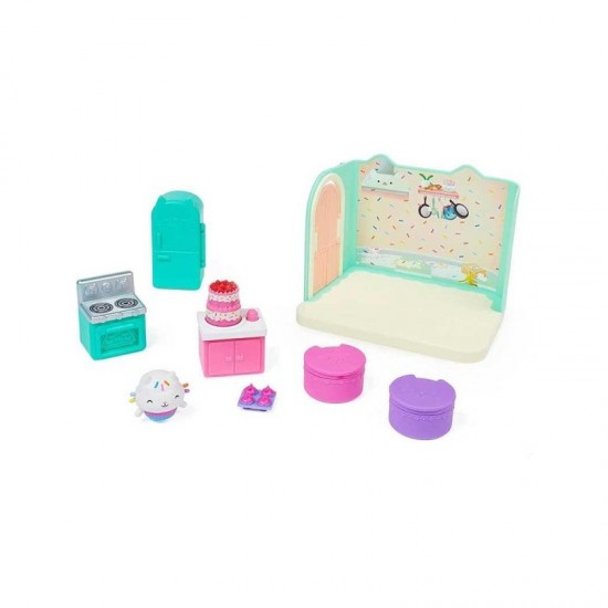 Spin Master Gabby's Dollhouse: Bakey With Cakey Kitchen Cuisine Cakey Deluxe Room Set 6062035