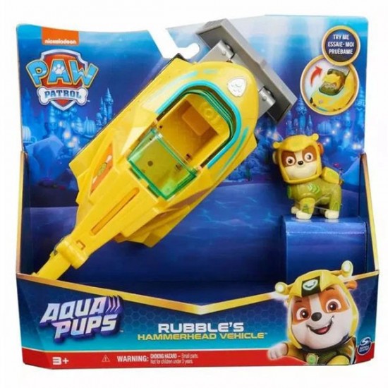 Spin Master Paw Patrol Aqua Pups Themed Vehicle Robbie's Hammerhead Vehicle 20139010