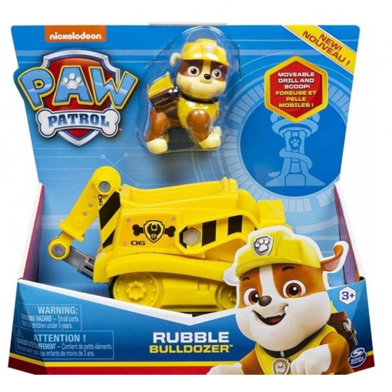 Spin Master Paw Patrol-Rubble Bulldozer Vehicle With Pup