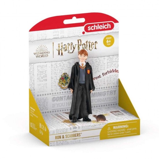 Schleich Wizarding World Harry Potter Ron Weasle & Scabbers