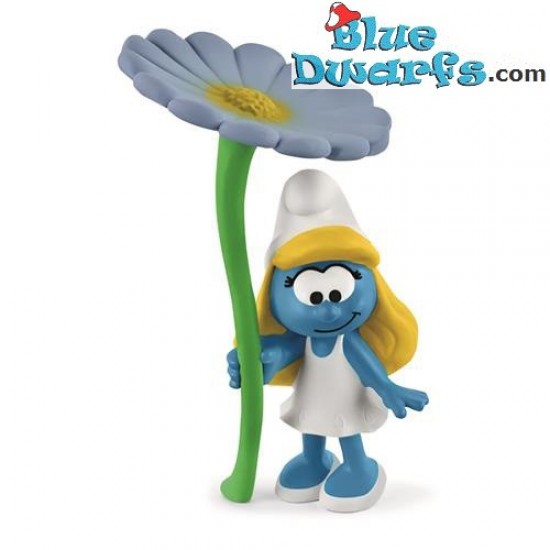 Schleich Μινιατούρα Στρουμφίτα Με Λουλούδι (Smurfs) SCH20828