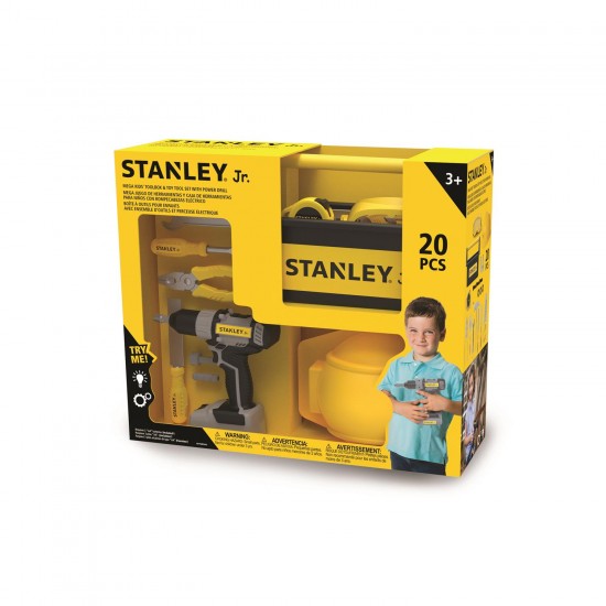 Stanley Jr. - Role Playing: Mega Toolbox Set with Power Drill (SRP024-SY)