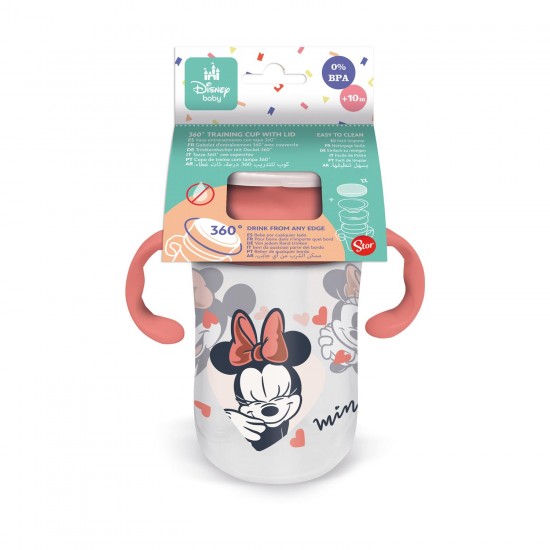 Stor Disney: Minnie Mouse Heart Full - Toddler 360 Training Tumbler (395ml) 13314 Stor Disney: Minnie Mouse Heart Full - Toddler 360 Training Tumbler (395ml) 13314