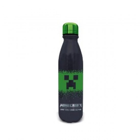 Stor Minecraft Squared Pattern Aluminium Spirit Bottle