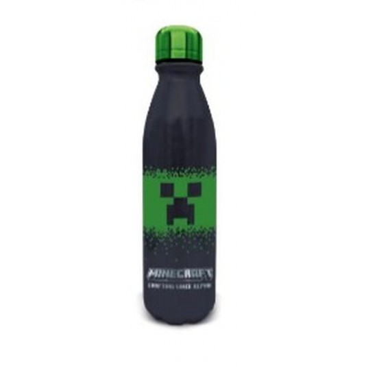 Stor Minecraft Squared Pattern Aluminium Spirit Bottle