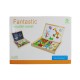 Zita Toys Ξύλινη Κασετίνα - Πίνακας Διπλής Όψεως 
