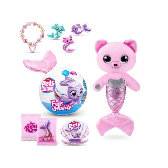 Zuru Pets Alive Furmaids Ροζ Γατο-γοργόνα 30cm