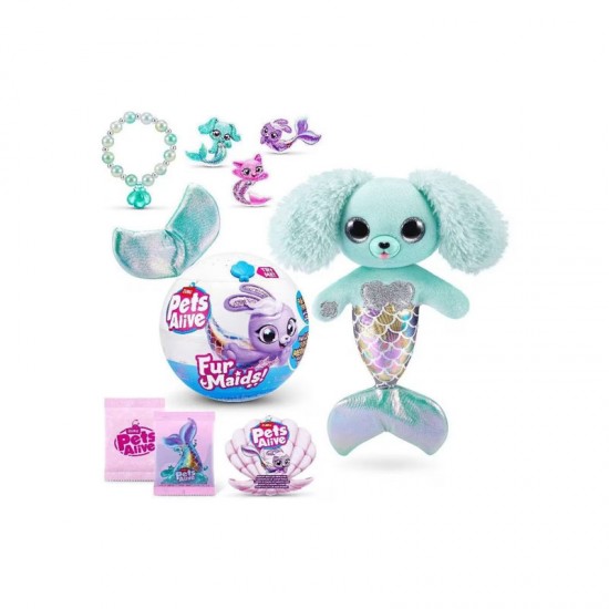 Zuru Pets Alive Furmaids Τιρκουάζ Γοργοσκυλάκι 30cm