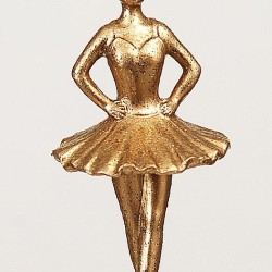 Στολίδι χρυσό μπαλαρίνα