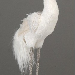 Διακοσμητικό Γερανός λευκό (55εκ.)